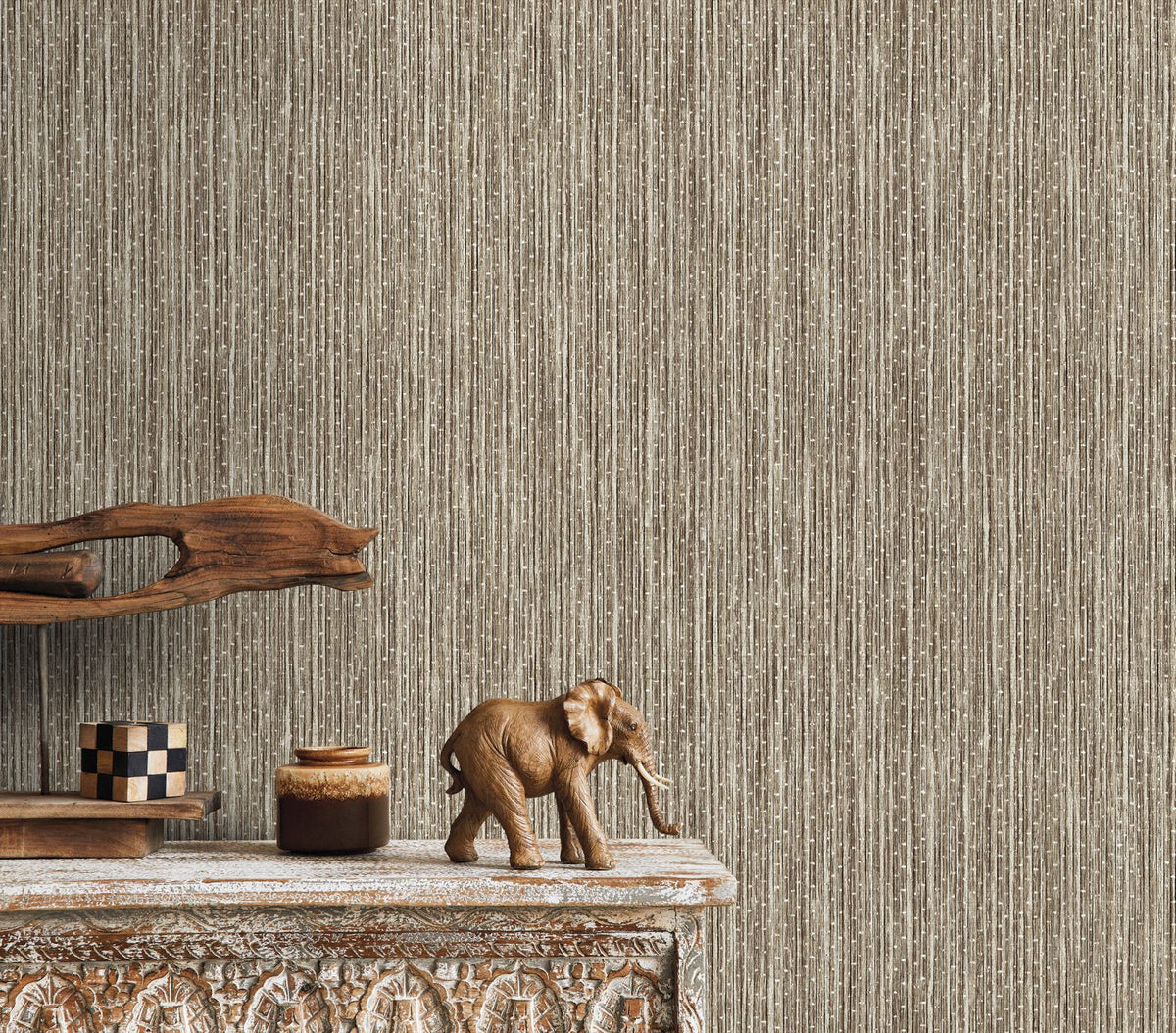 Sanders & Sanders behang bamboe bruin - 53 cm x 10 m - 640056