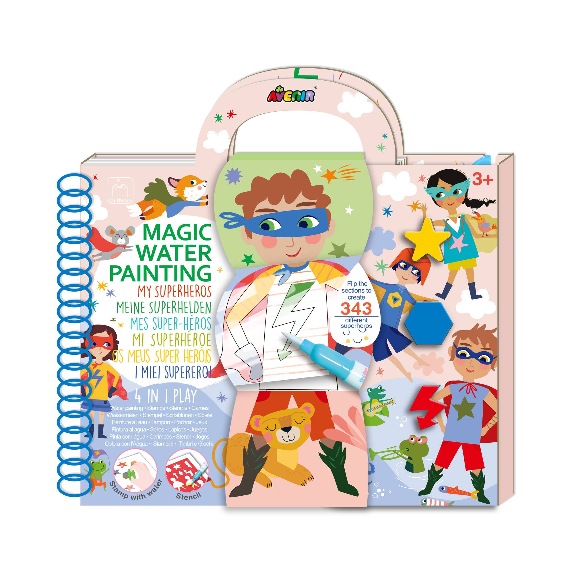 Avenir Superheroes Water Painting Kit