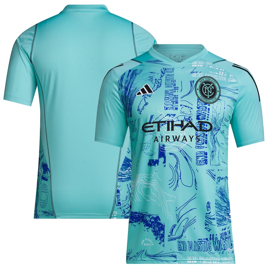 New York City FC adidas 2023 One Planet Replica Jersey - Green