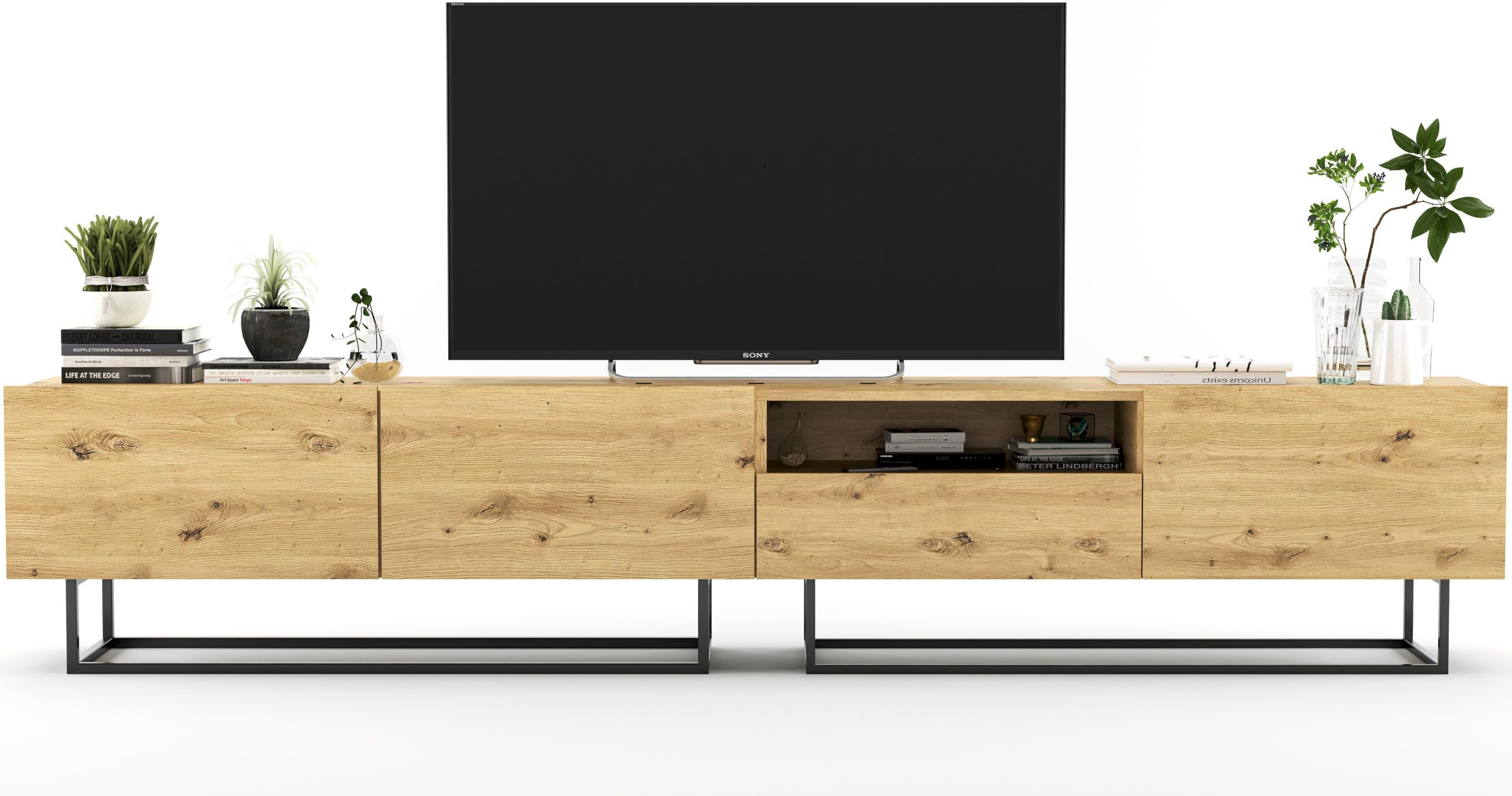 Szafka RTV Loft komoda RTV Loft dąb artisan 240 cm