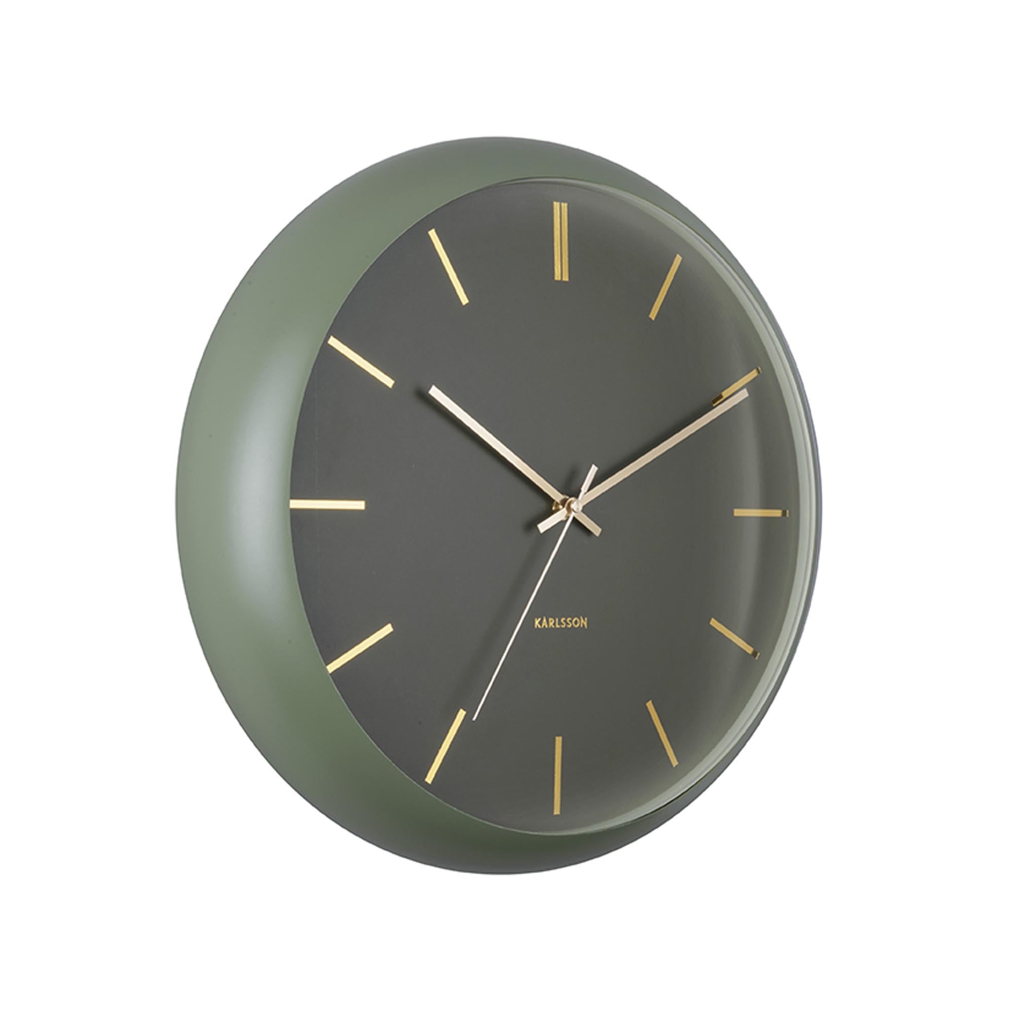 Karlsson wandklok - groen - Ø40cm