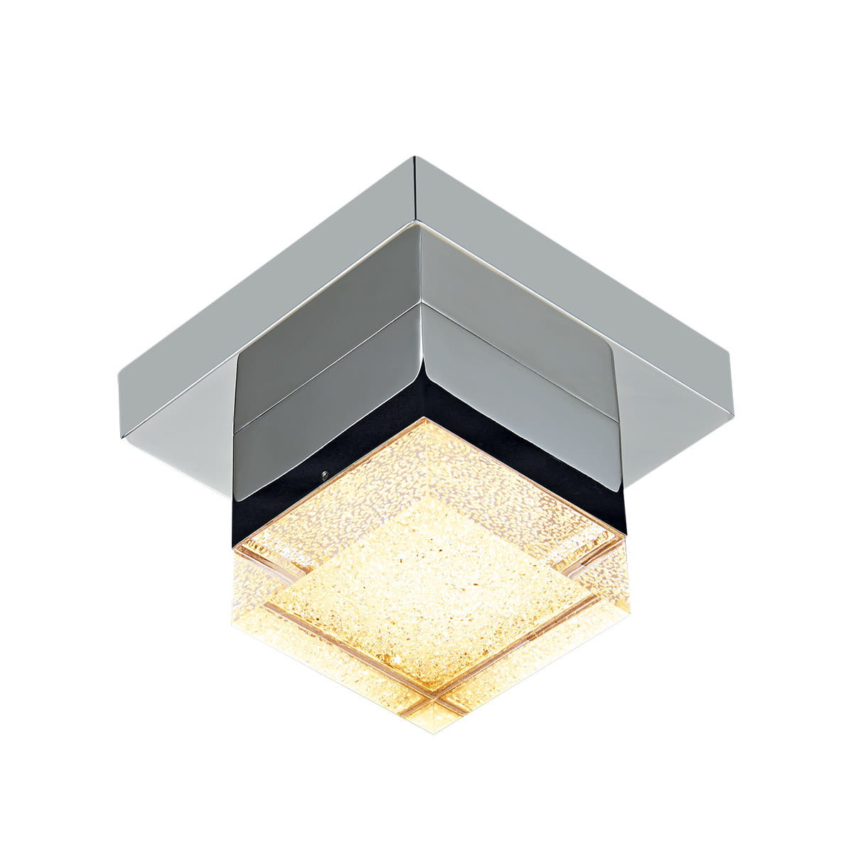 Plafon SETHkwadratowy transparentny LED 1x4.2W 14cm 420lm IP20 Italux