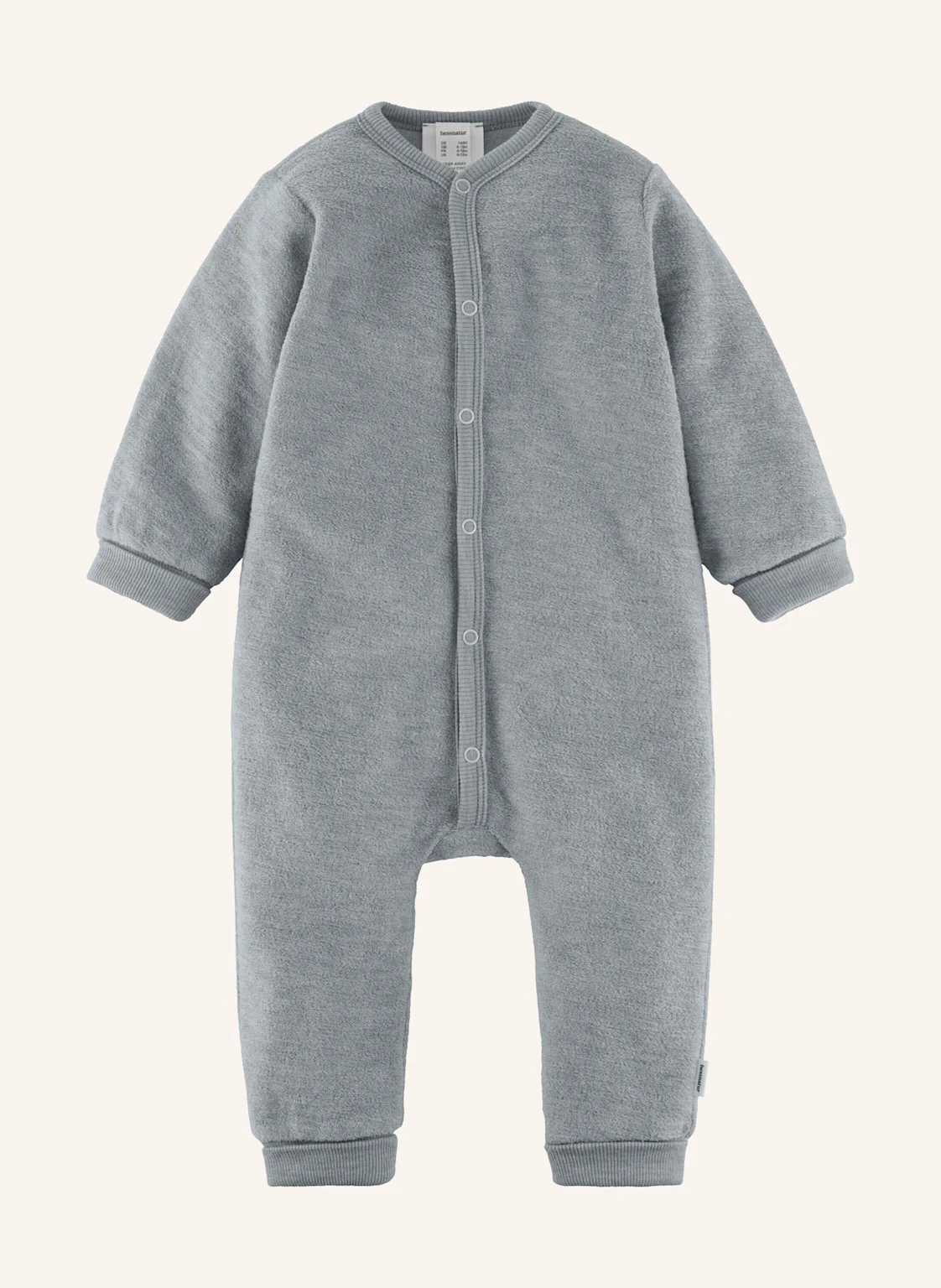 hessnatur hessnatur Wollfrottee Overall aus reiner Bio-Merinowolle