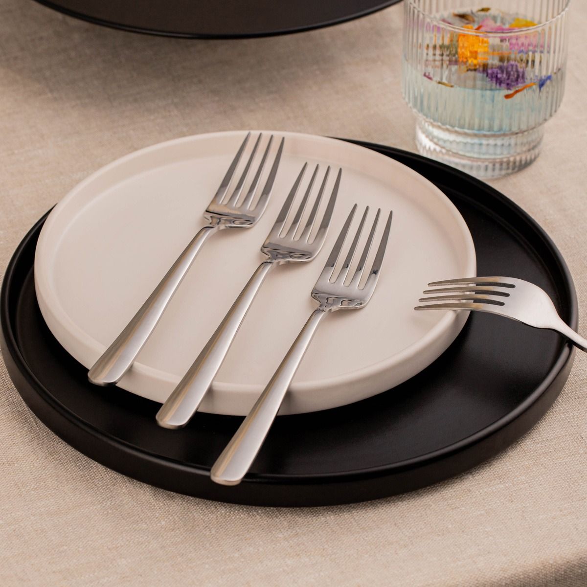 Zestaw widelców VIENNA srebrnych, 10 szt. 20,4cm