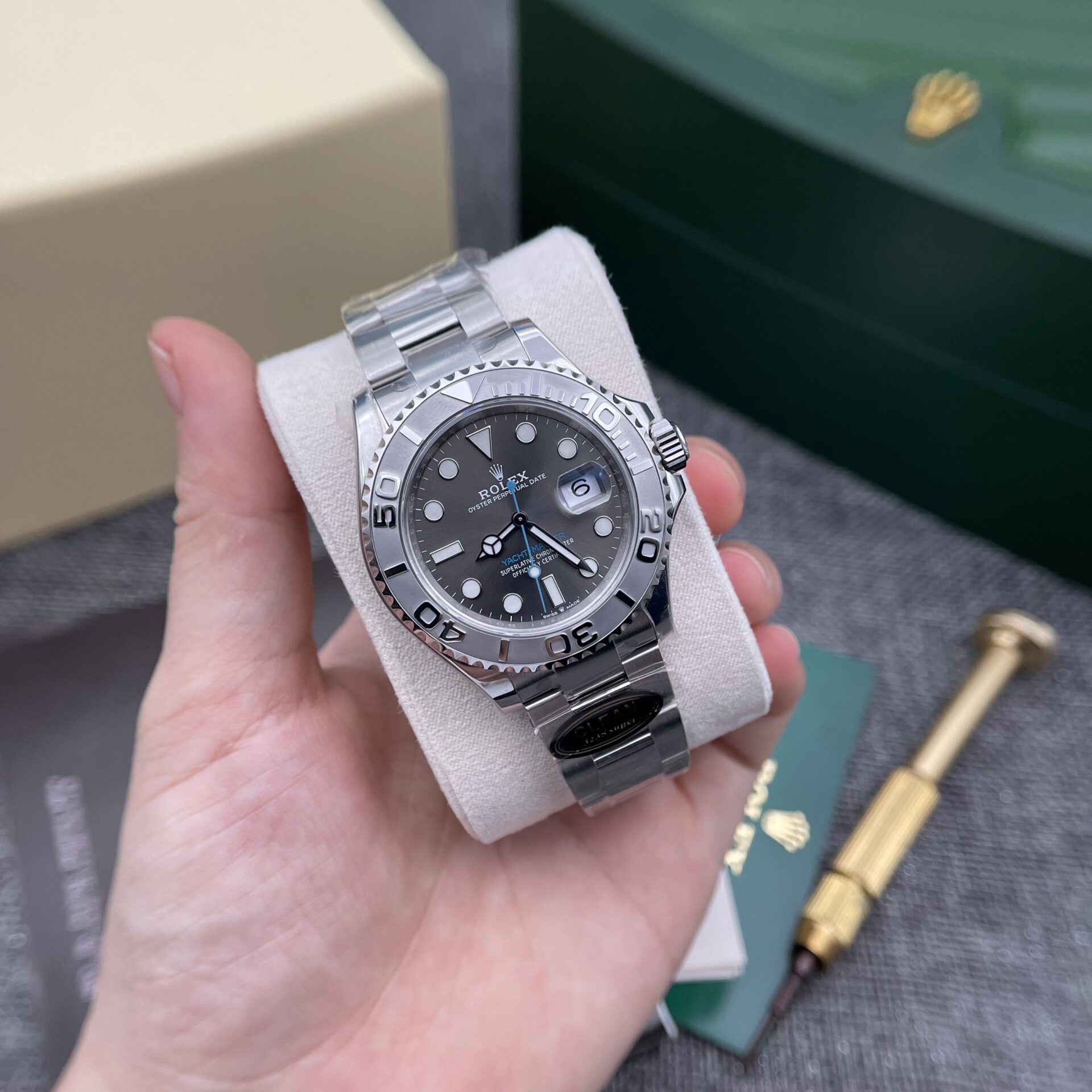 Rolex Yacht-Master 116622 904L Steel Grey Dial 40mm Oyster Super Clone
