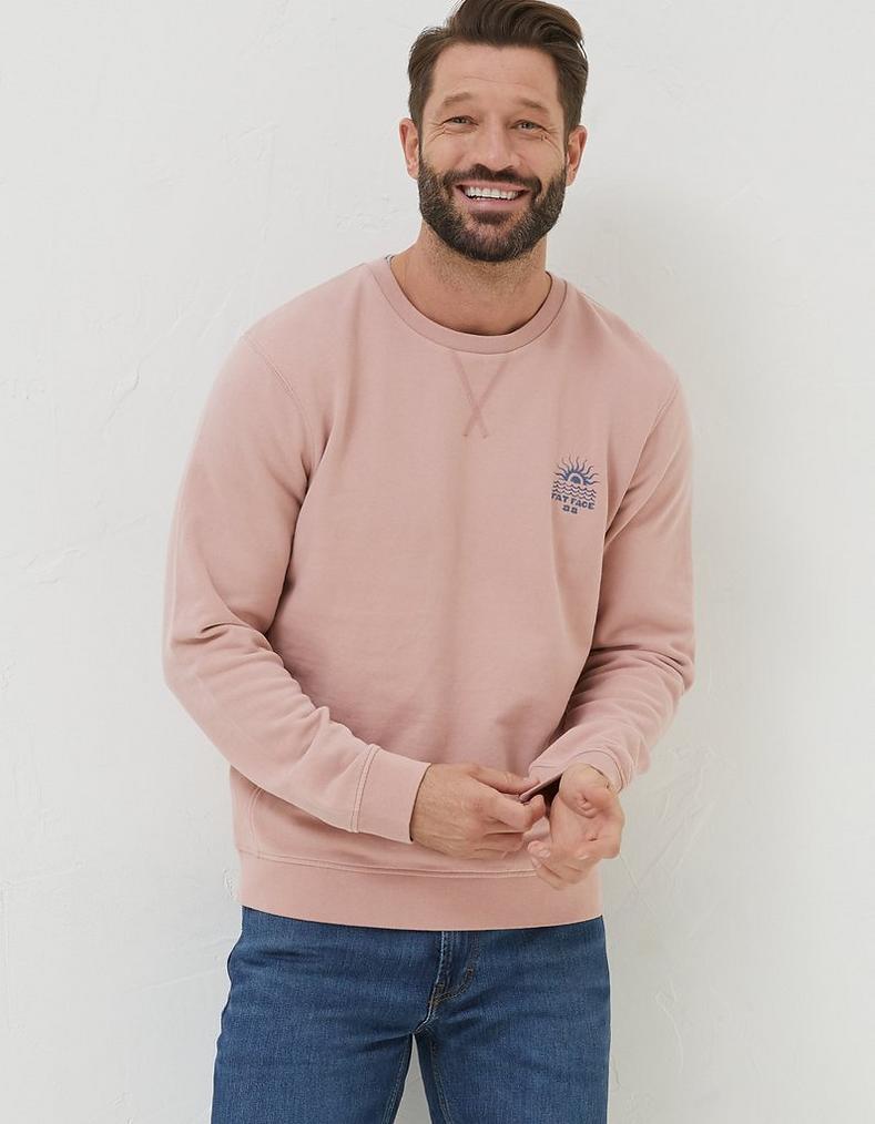 Circle Print Crew Sweatshirt