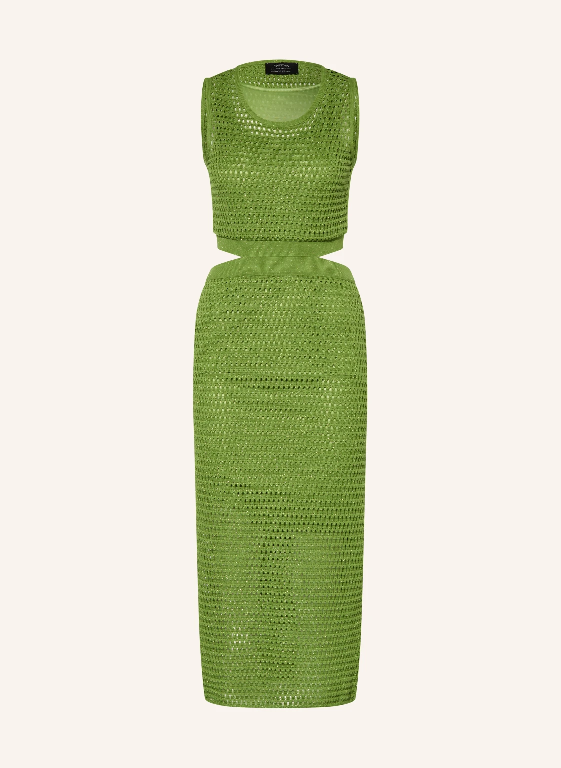 MARC CAIN Strickkleid mit Cut-outs und Galonstreifen