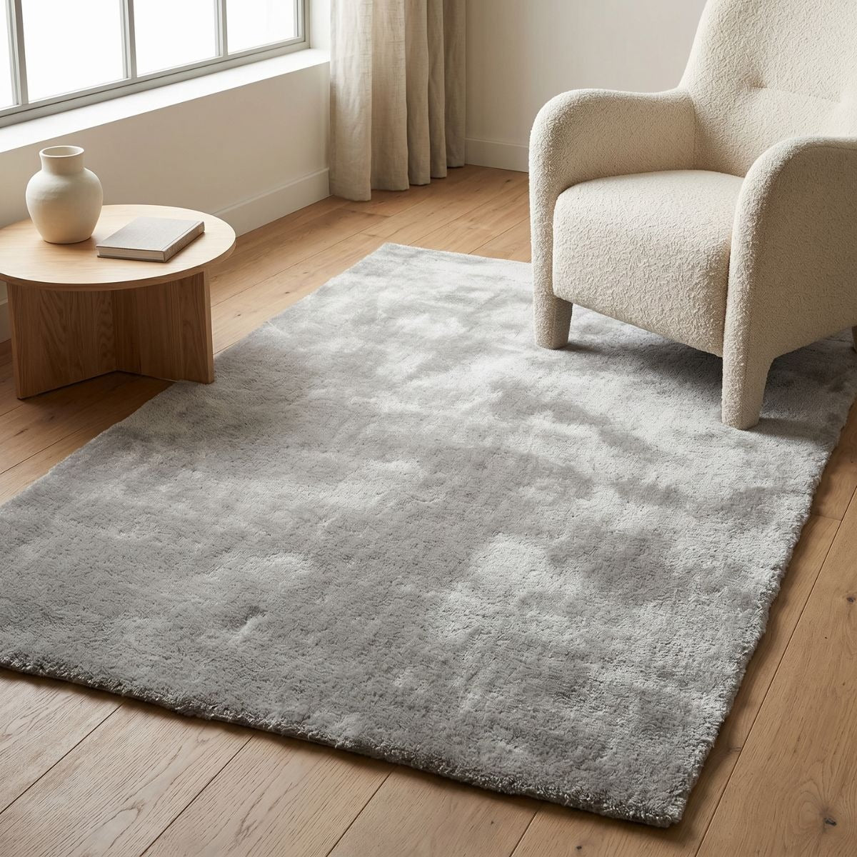 DÉJA Living Vloerkleed Civar - Lichtgrijs Stof - 130x190cm