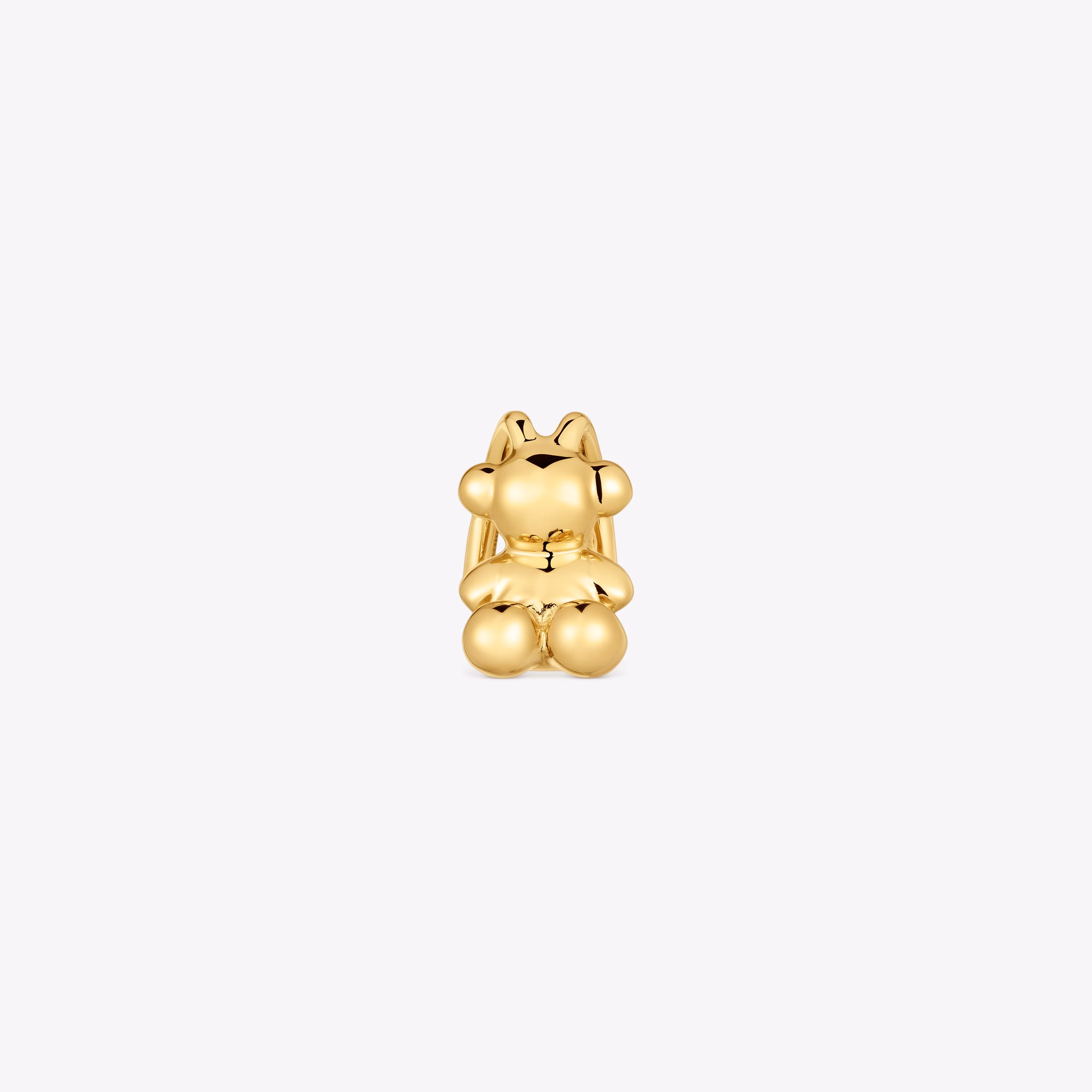 Earcuff oso con baño de oro 18 kt sobre plata Bold Bear