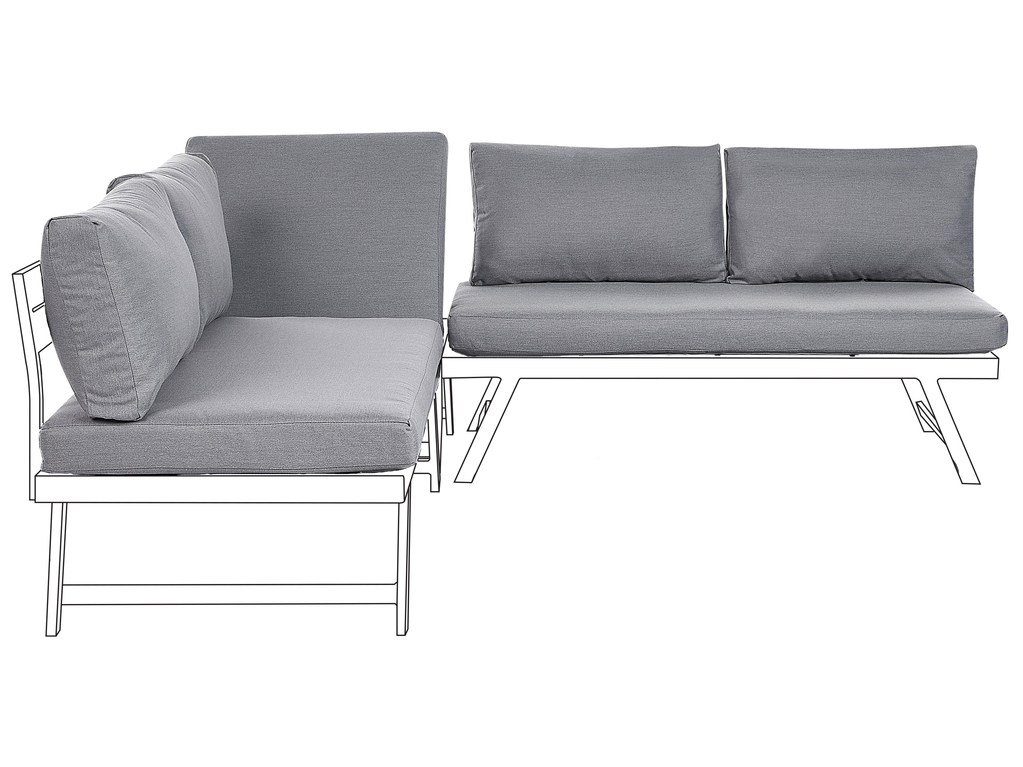 Outdoor Cushion Cover Set COCCORINO Dark Grey