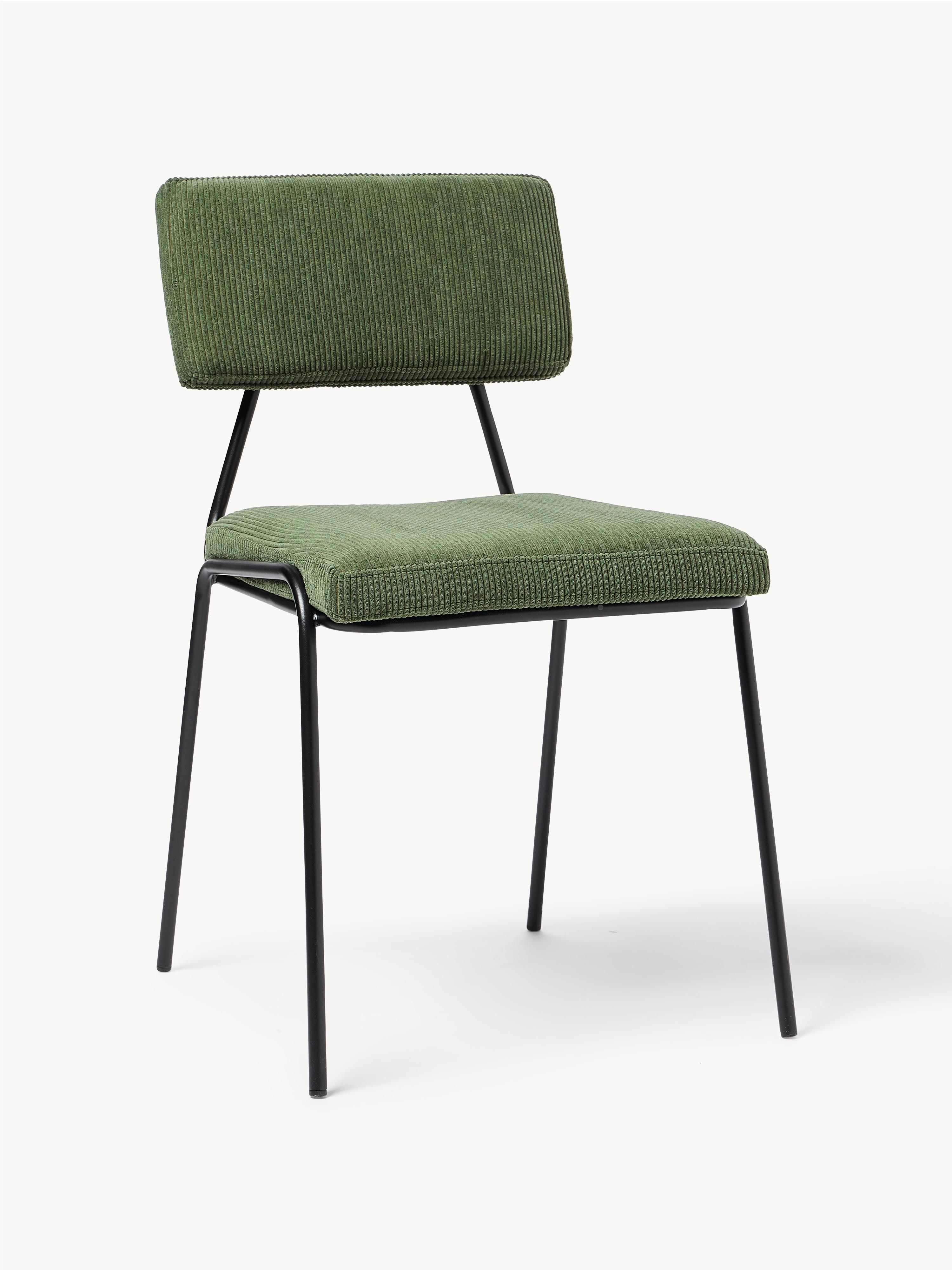 Cord-Polsterstühle Mats, 2er-Set