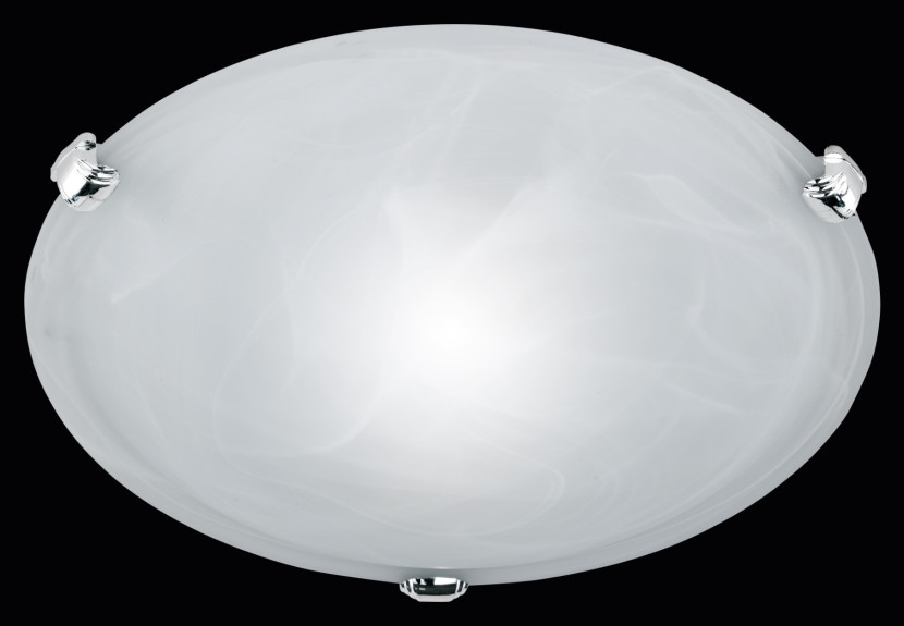Plafonsrebrno-biały okrągły 30cm ADRIAN 1xE27x40W IP20 Trio