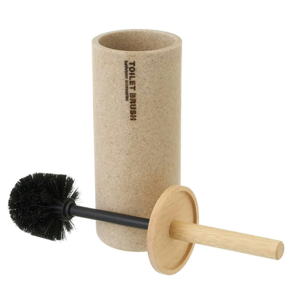 - Brosse de toilette en polyrésine et bois 38cm