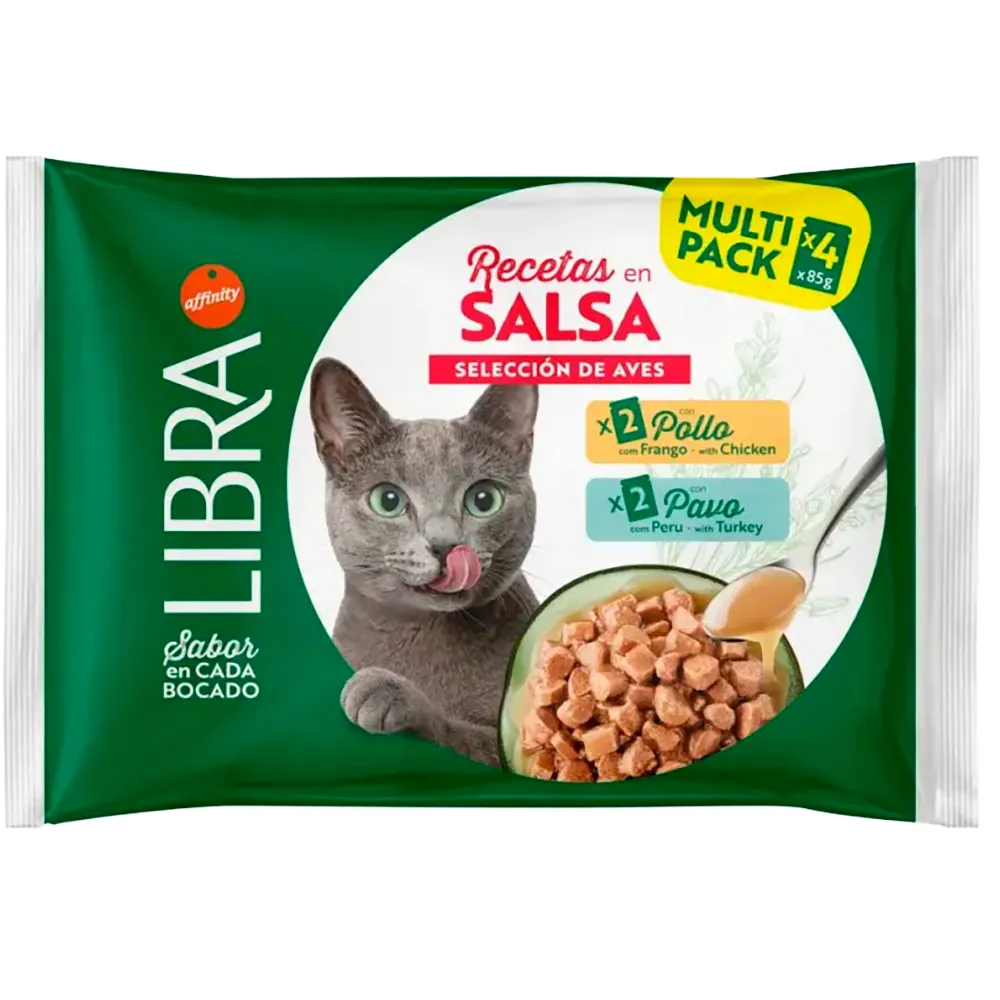 Affinity Libra Chicken & Turkey in Gravy wet cat food 15x4x85g