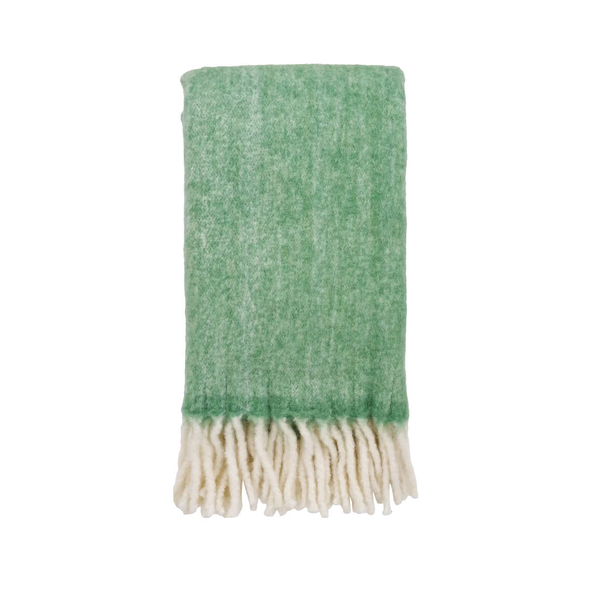 Artichok Petra Wollen Plaid Met Franjes Groen - 170 x 130 cm