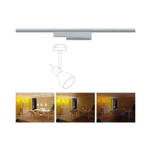 Adapter »URail«, 20 W, Kunststoff, chromfarben