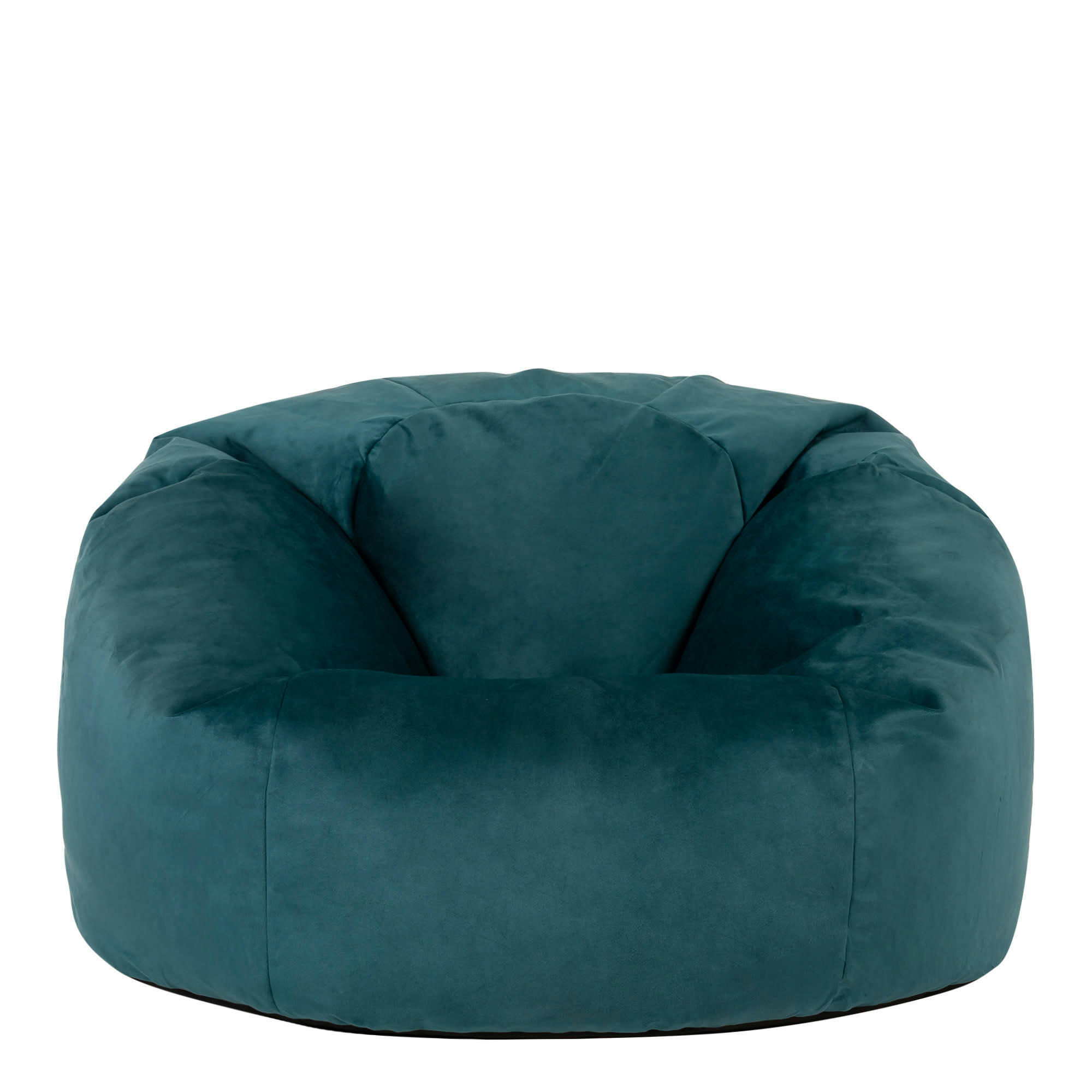 AURORA - Pouf velours vert canard