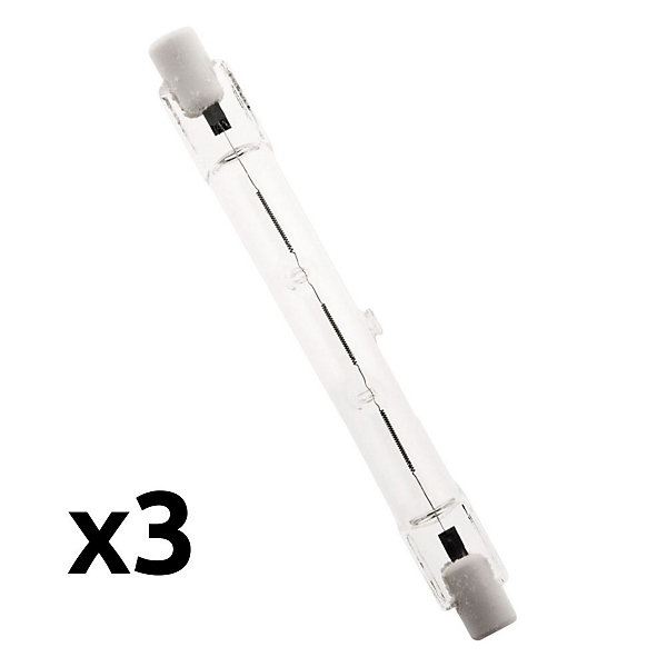 Lot de 3 ampoules halogène 120W R7S - Zenitech
