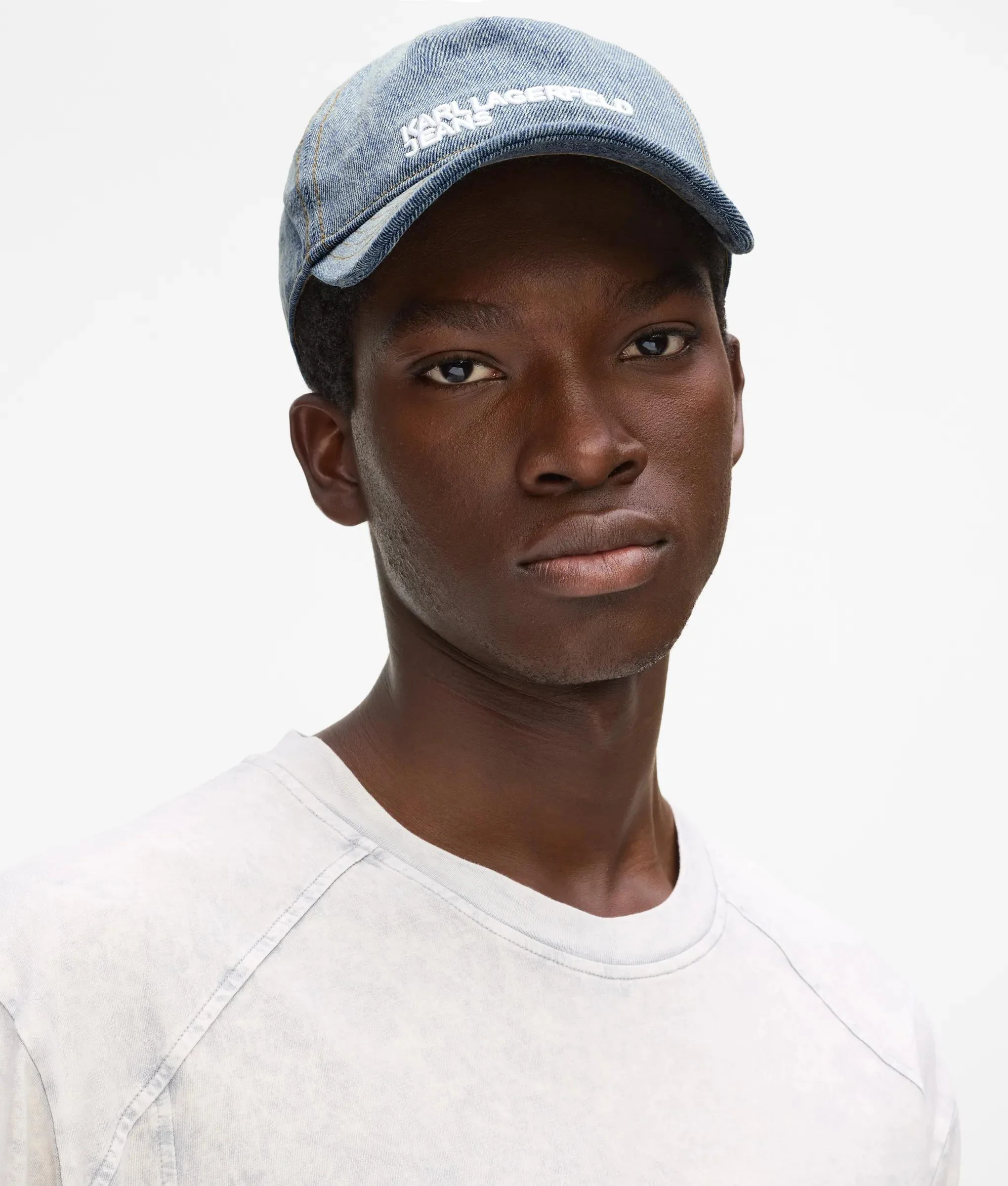 Casquette avec logo en denim