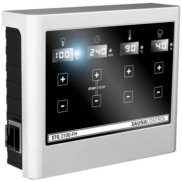 Saunahaus »Kandau«, BxTxH: 276 x 276 x 210 cm, 9 kW Bio-Kombi-Ofen mit ext. Steuerung