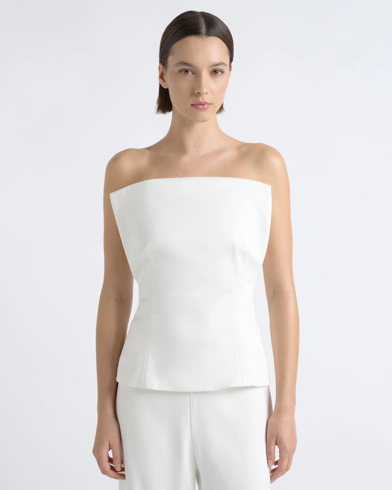 Strapless Sculptural Top