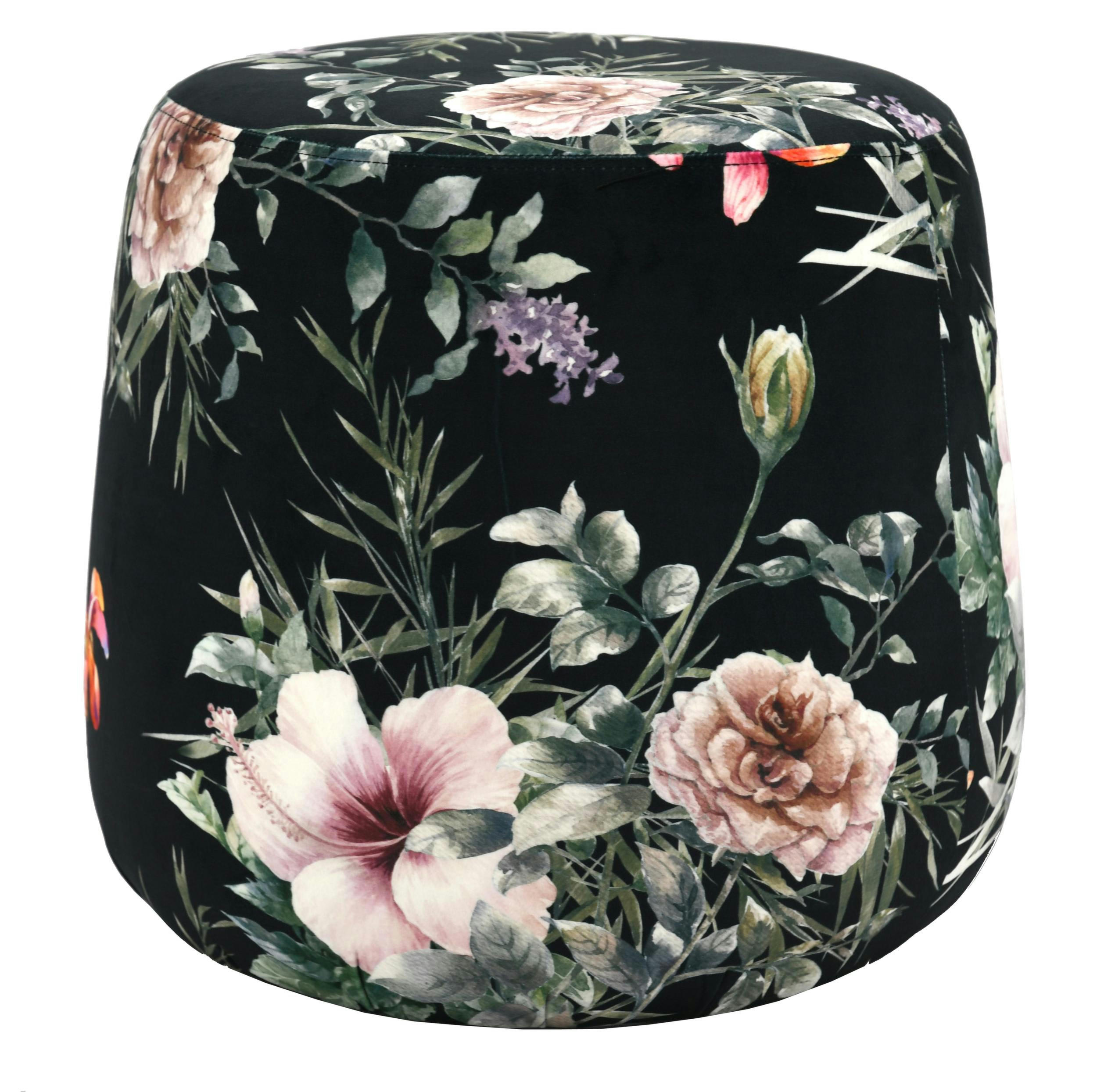 - Pouf en velours