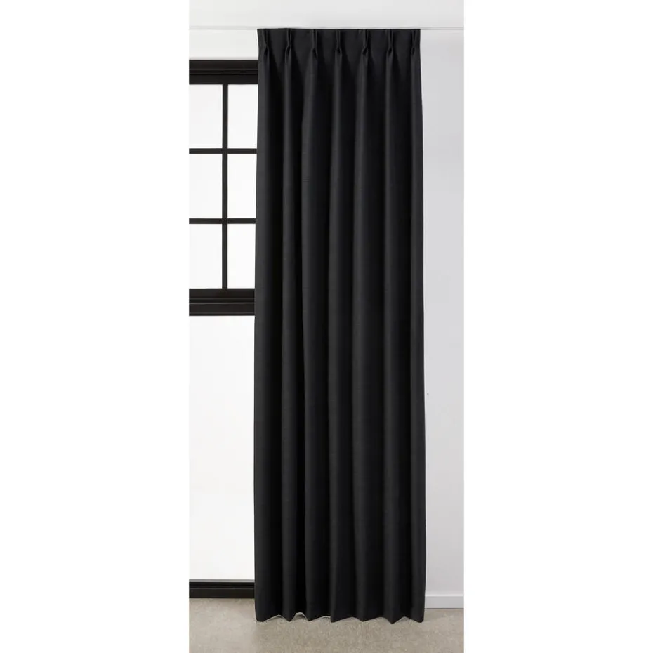 Kwantum Vouwgordijnen | Gordijnen | Gordijn Toby  Zwart