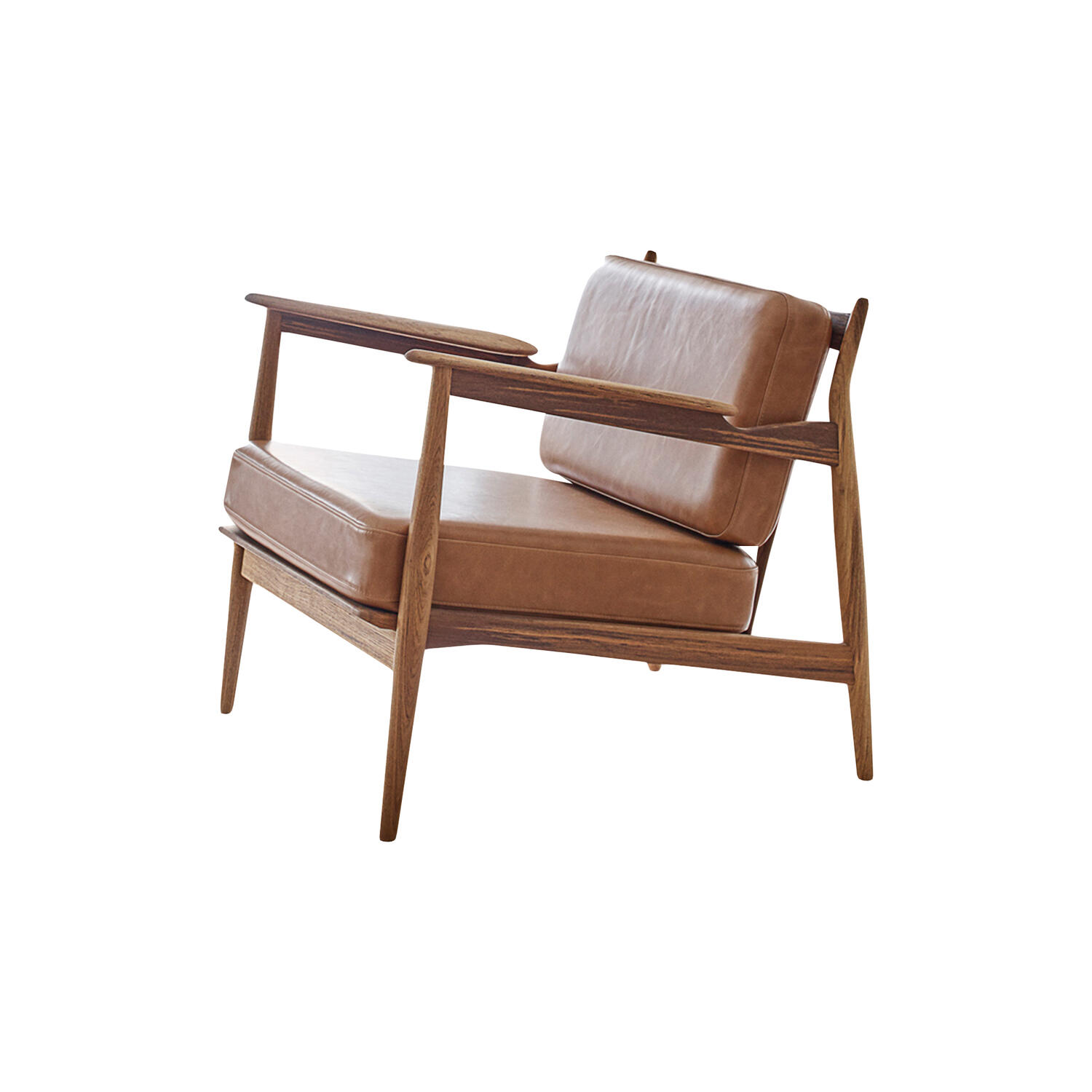 Model 107 loungestol, cognac