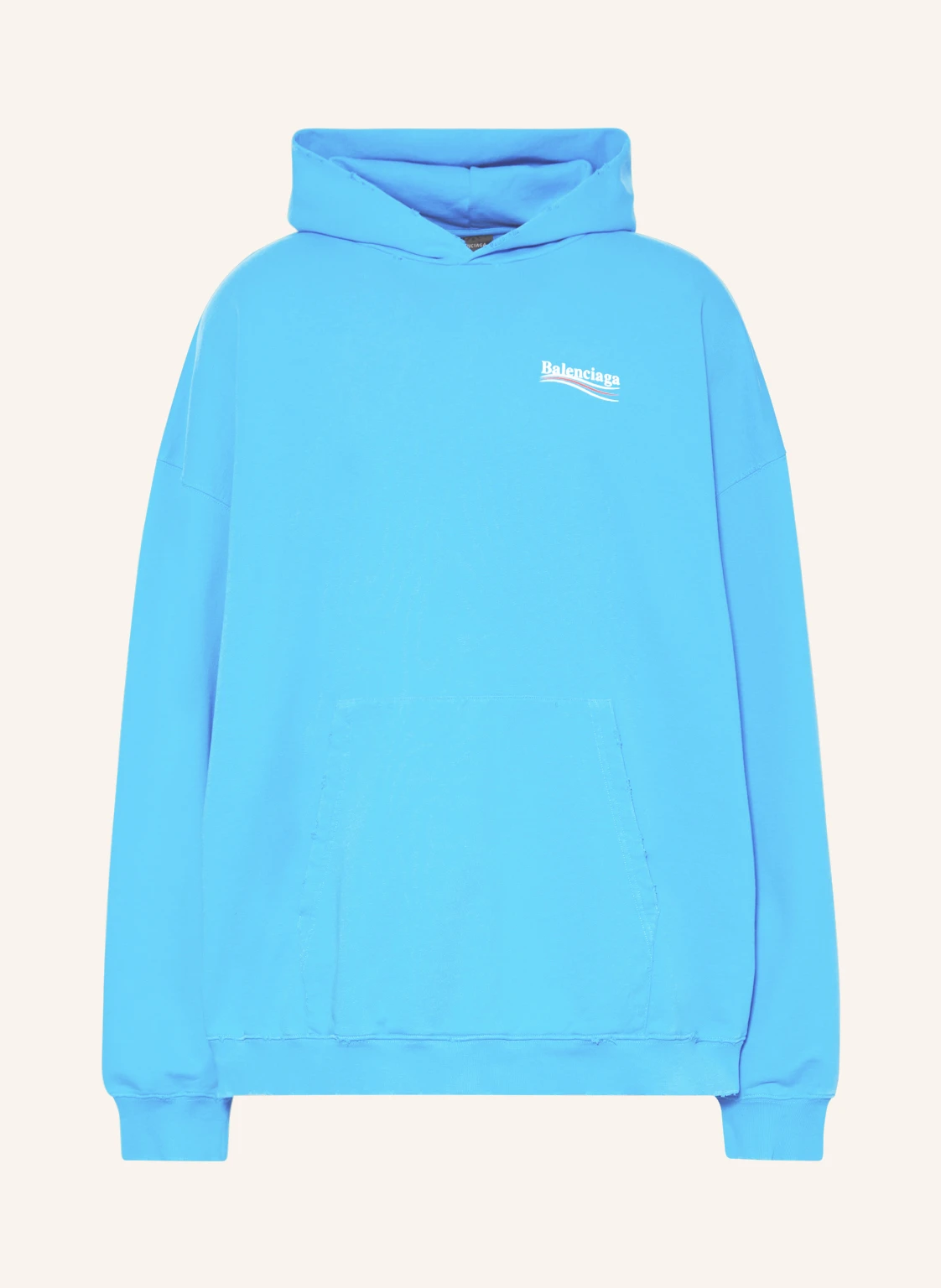BALENCIAGA Oversized-Hoodie POLITICAL CAMPAIGN
