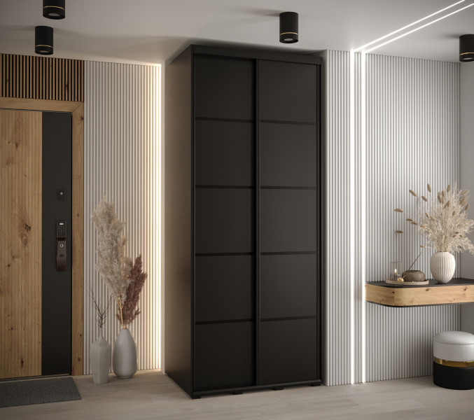 Szafa przesuwna 60 Cannes 4 100 czarny czarny czarny