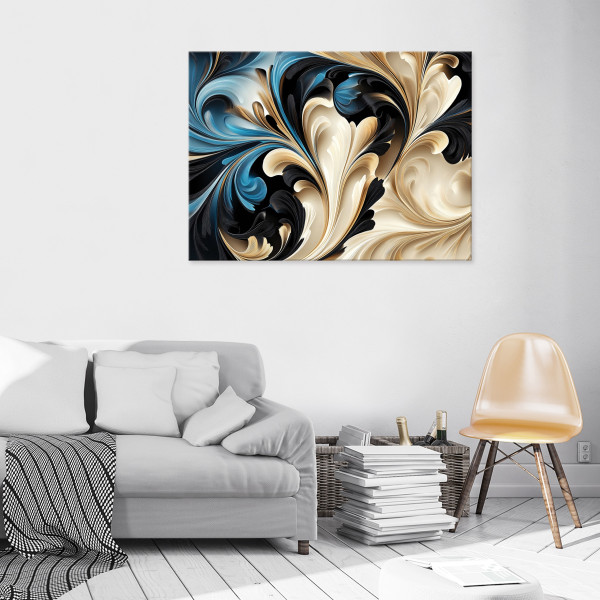 Obraz Na Płótnie Ścianę Do Sypialni Salonu Kuchni Abstrakcja Beżowy 60X40