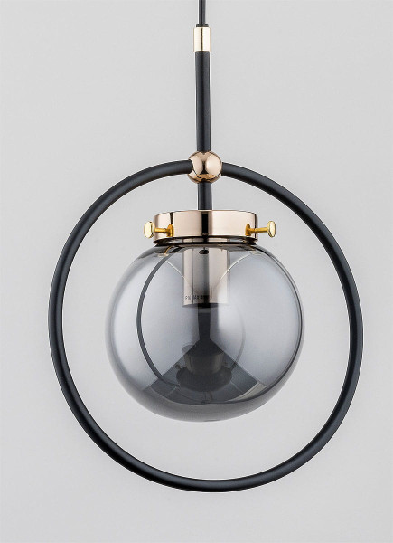 Lampa wisząca AKIRA czarno-złota 1xE27x15W wym:90x24x24cm IP20 Alfa
