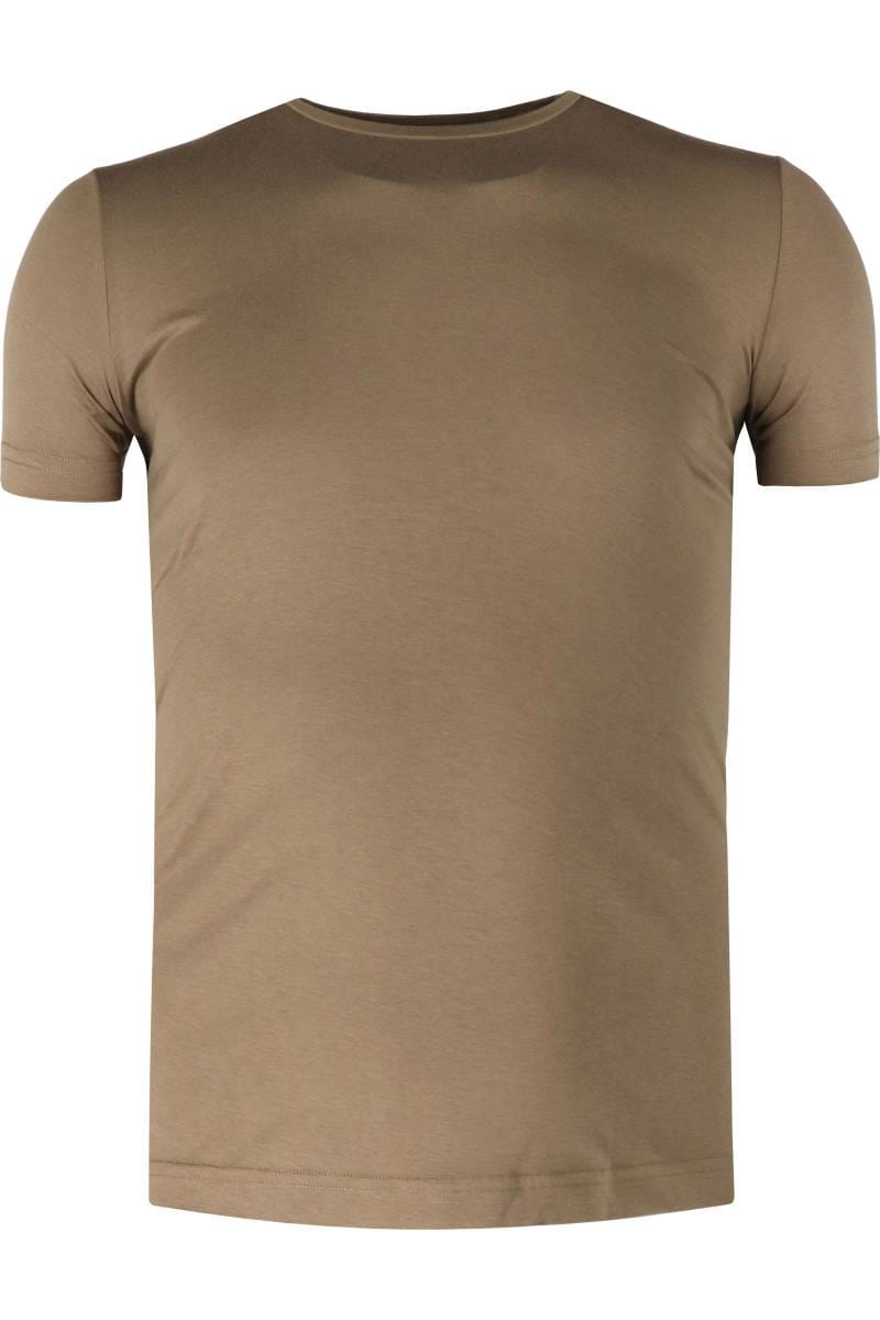 ETERNA 1863 Regular Fit T-Shirt Rundhals beige, Einfarbig