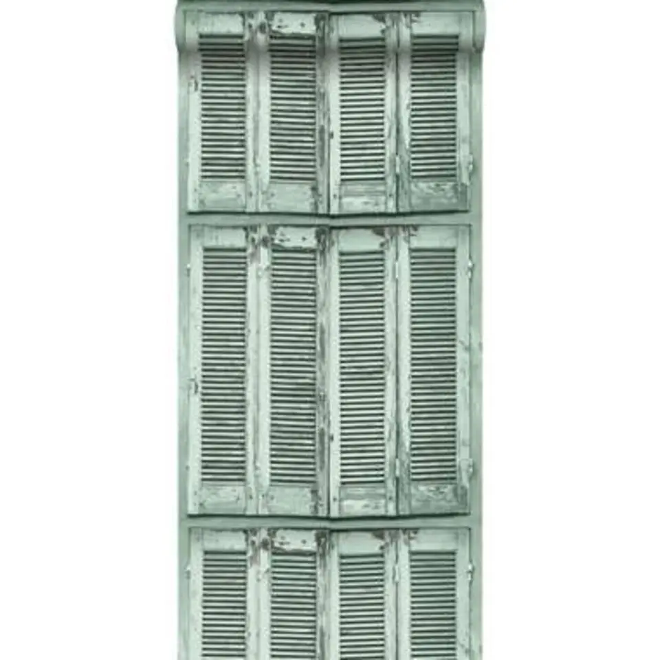 ESTAhome behang - Franse luiken - vergrijsd groen - 53 cm x 10,05 m