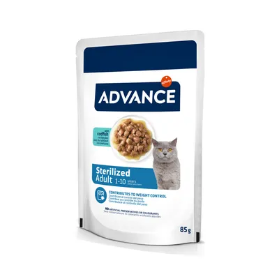 48 x 85g Advance Wet Cat Food - 38 + 10 Free! *