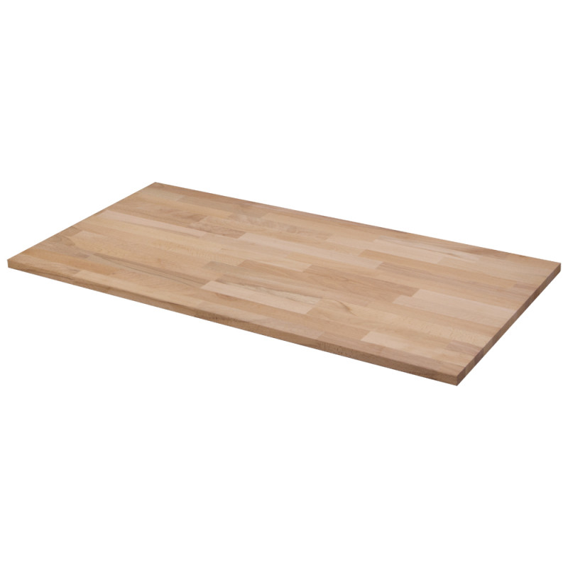 Panneau de meuble en hêtre massif 100 x 50 x 1,8 cm CANDO