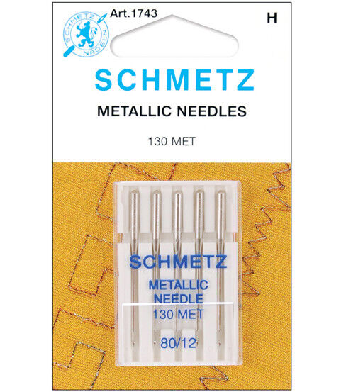 Schmetz Metallic Machine Needles 5pcs Size 80/12