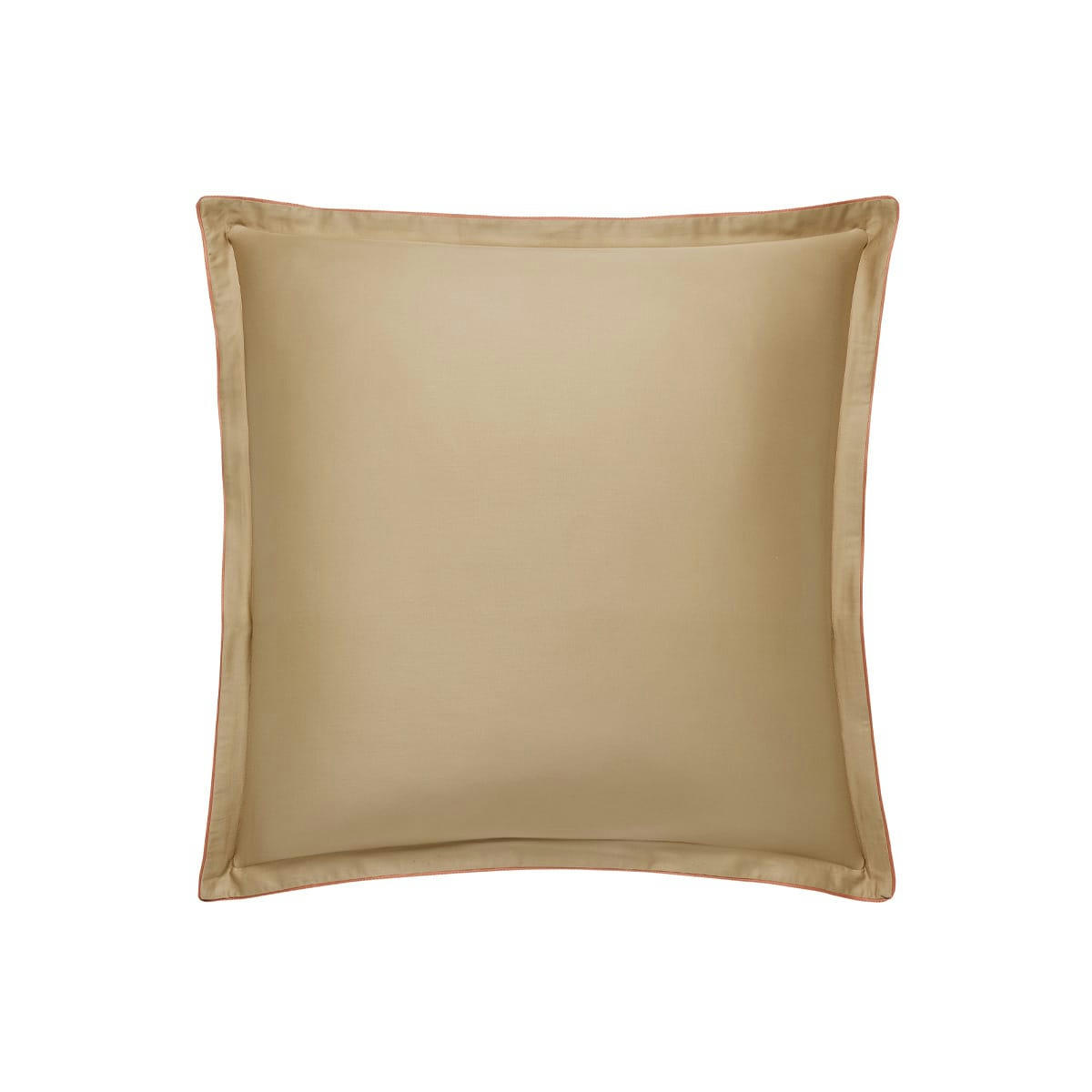 NOBEL - Taie d'oreiller en satin de coton jaune 65x65