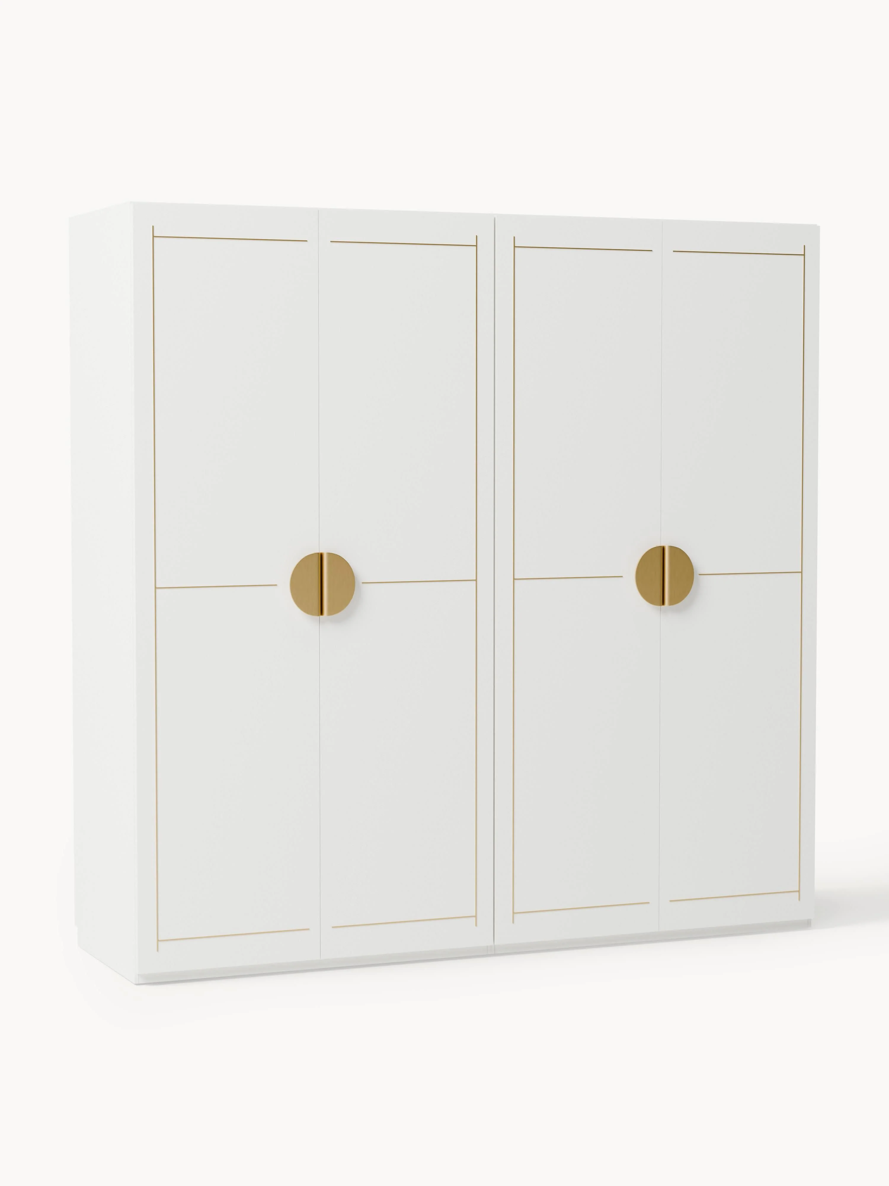 Modularer Drehtürenschrank Denise, 200 cm Breite, in verschiedenen Größen