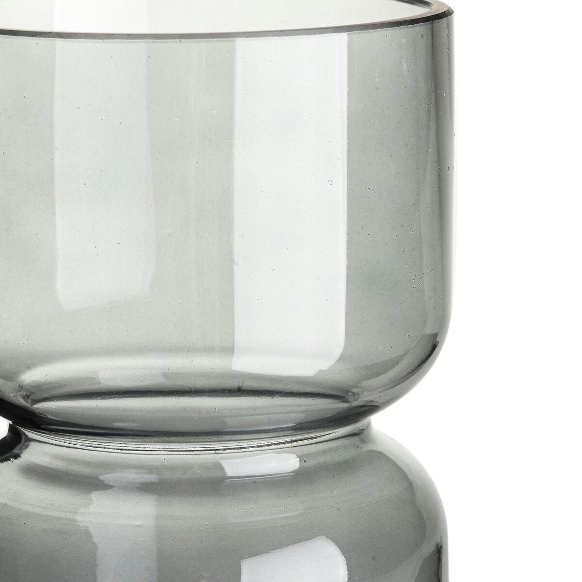 Vase en verre fumé H22cm, Sinao