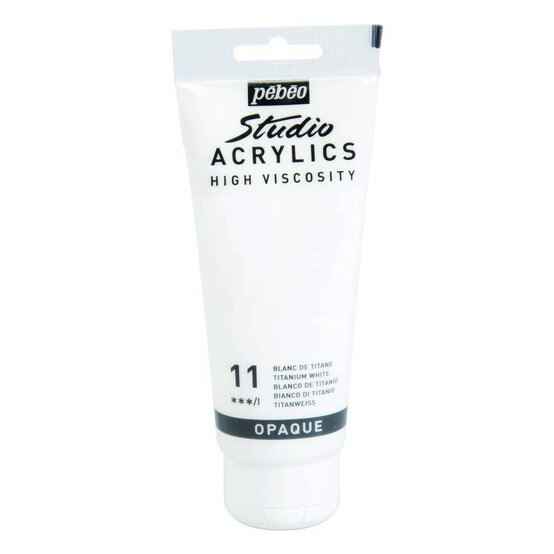 Pebeo Titanium White Studio Acrylic Paint 100ml