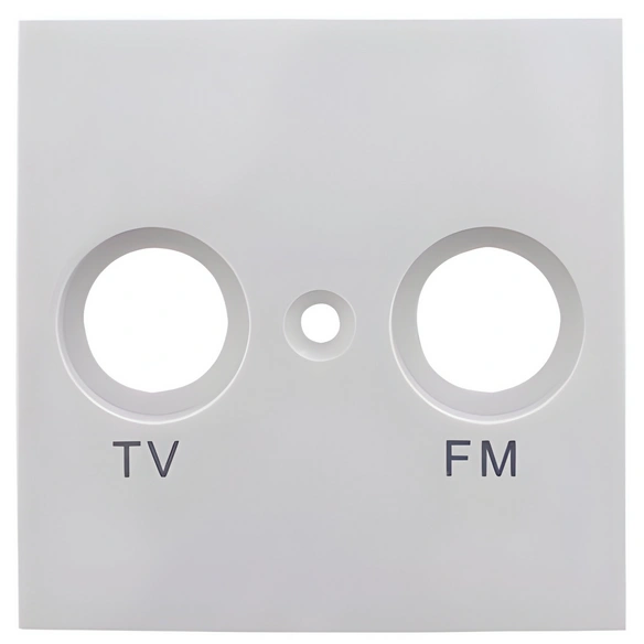 Studio Abdeckung Antenne TV/RF, Weiß, Kunststoff