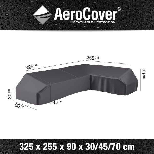 Pokrowiec na zestaw ogrodowy narożn 7883 325x255x90x30-45-70 prawyAeroCover