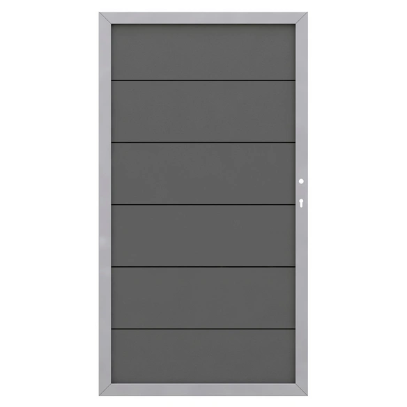 Tor »Design WPC Alu«, BxH: 98 x 180 cm, Holz-Polymer-Werkstoffe (WPC)