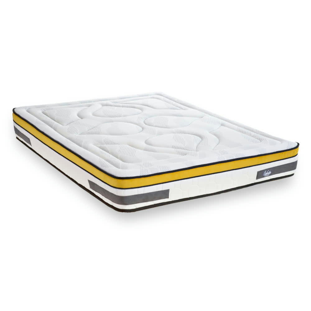 AUBERTIN - Matelas à Ressorts ensachés et à Mémoire de forme 160x200
