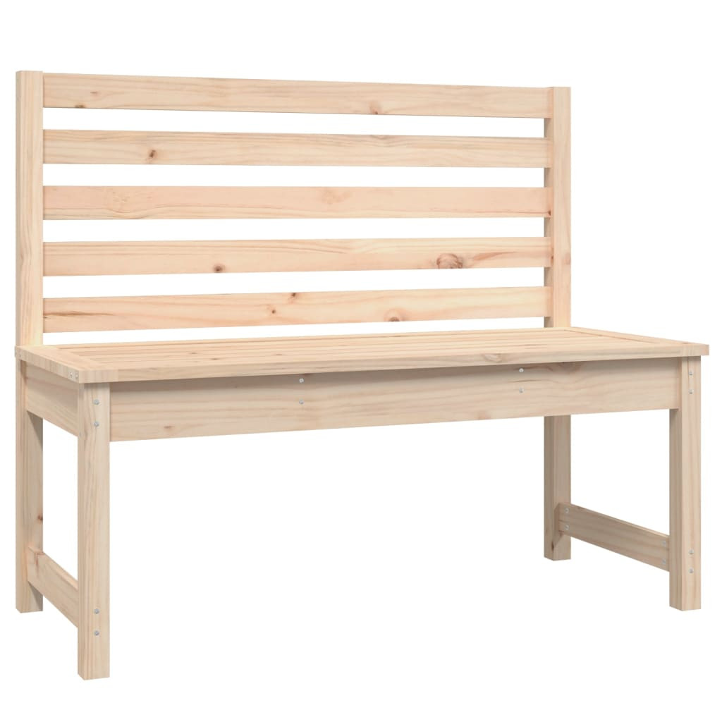 Ławka ogrodowa Brąz 109 x 48 x 91.5 cm Drewno sosnowe vidaXL