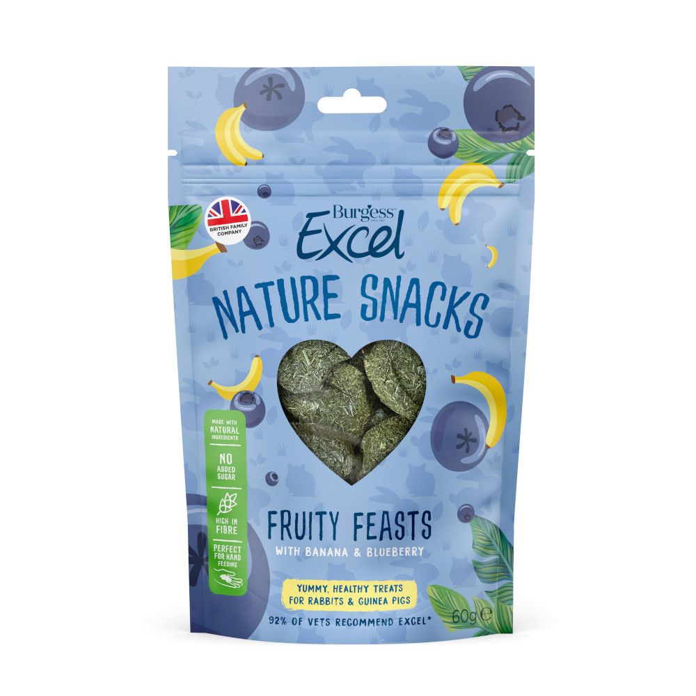Burgess Excel Nature Snacks Fruity Feasts