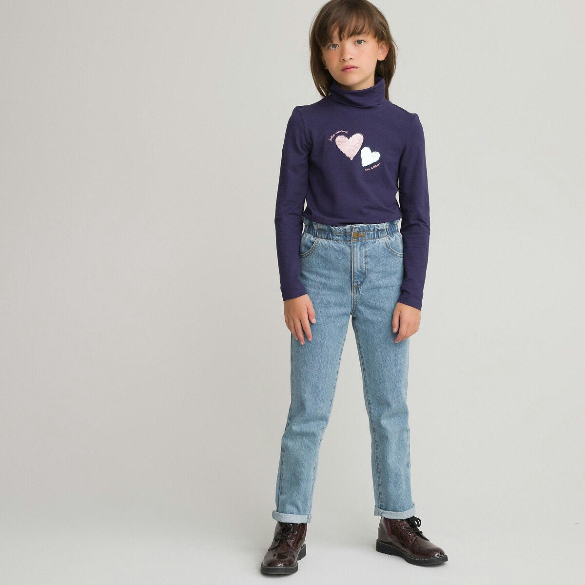 Sous-pull à sequins magiques, coton bio