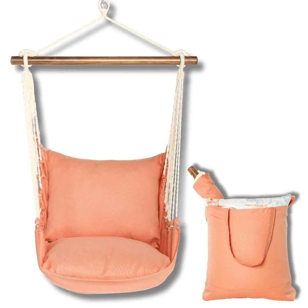 Magnolia Casual Swing Set 4 piece - Living Coral w/ Living Coral