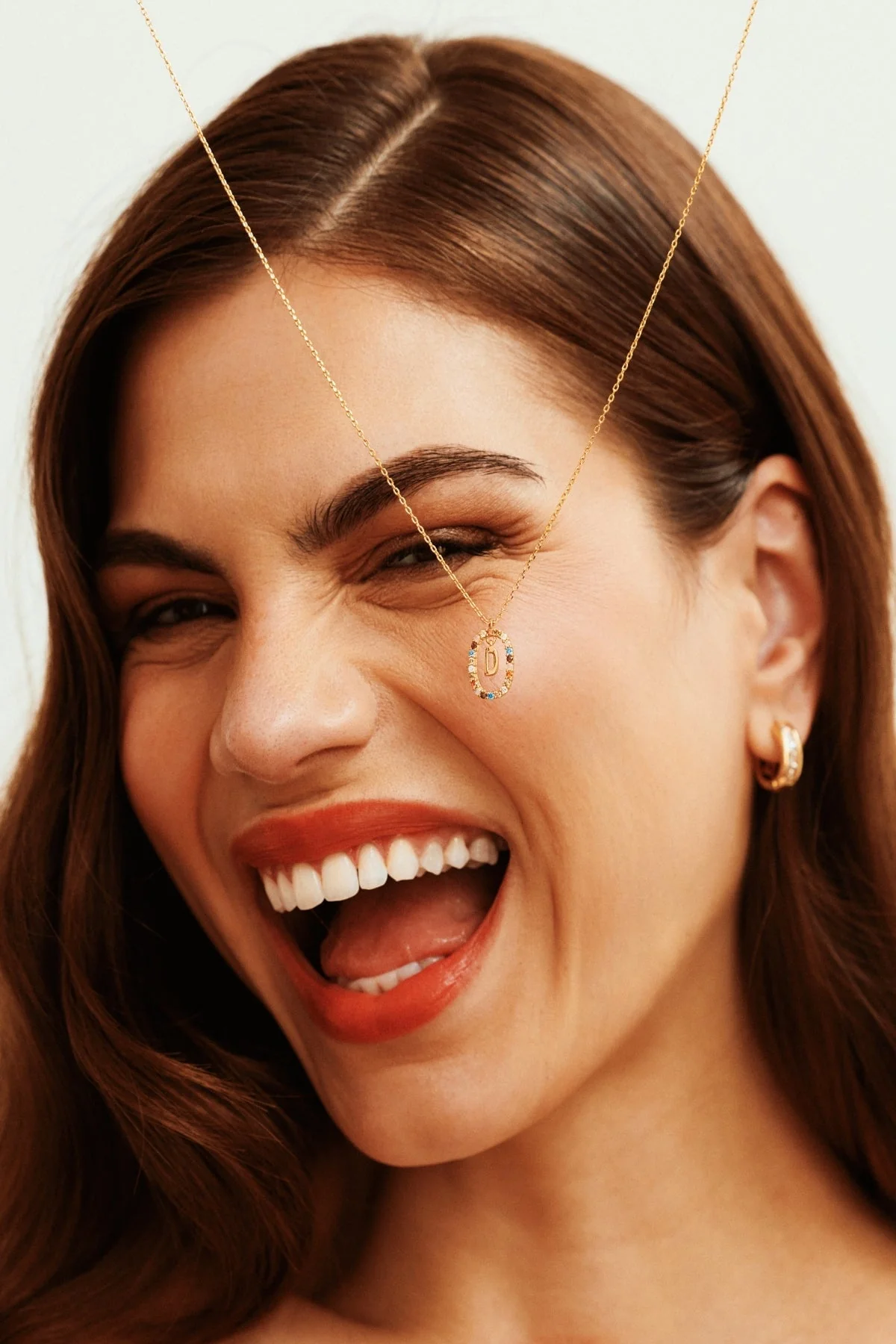 The Pink Box Initial Collection D Necklace